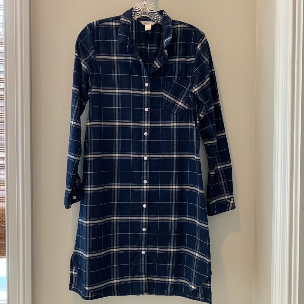 Garnet Hill - Flannel Shirt Dress